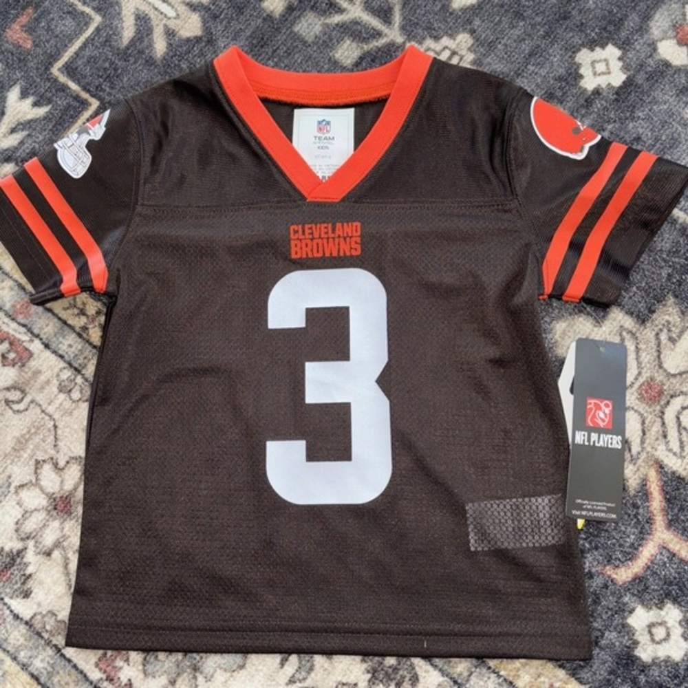 NFL Cleveland Browns Kids Jersey Brown with Orange and White #3